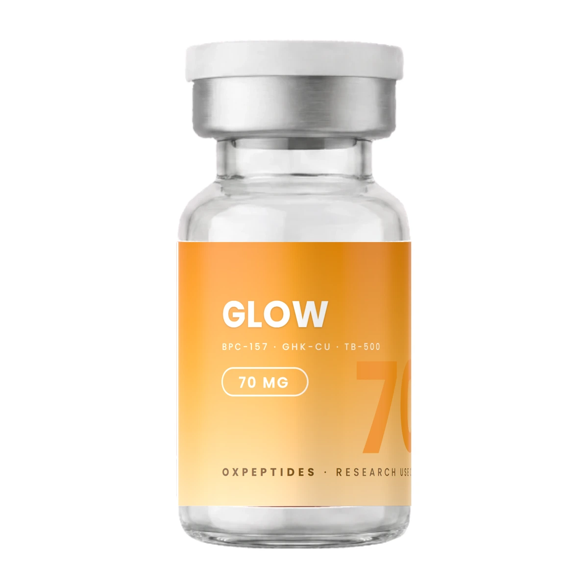 Glow peptide · GLOW Durchstechflasche — lyophilisiert, OXpeptides Etikett