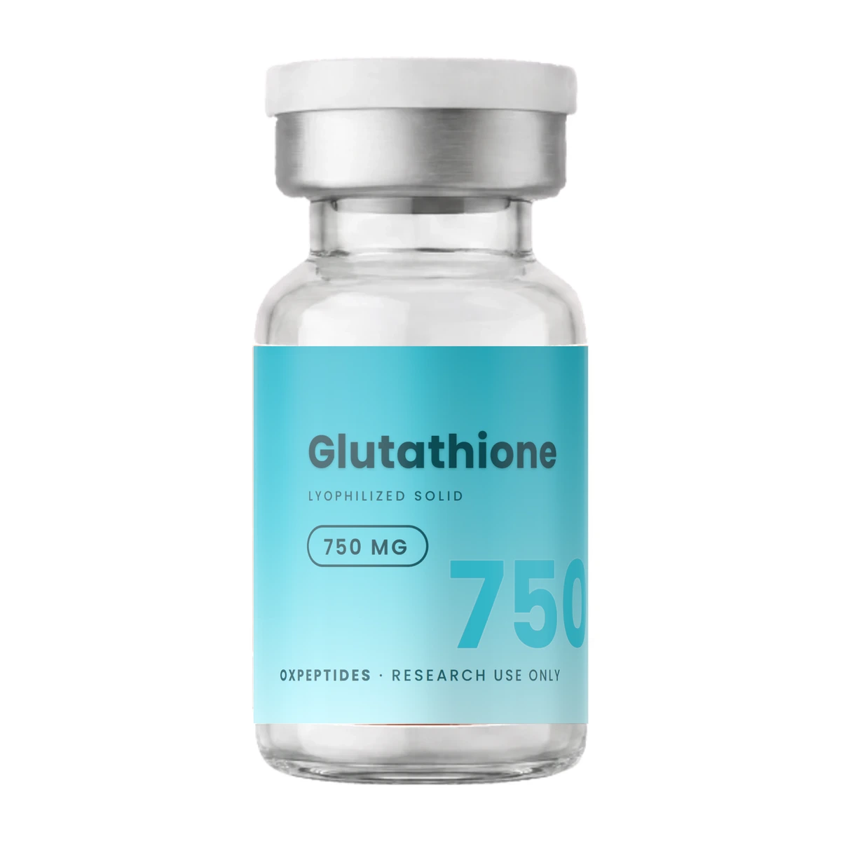 Glutathione · Glutathione Durchstechflasche — lyophilisiert, OXpeptides Etikett