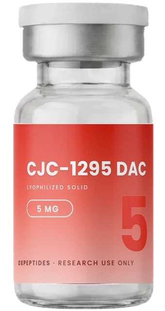 CJC-1295 DAC 5 mg — lyophilisiertes Forschungspeptid, Fläschchen von OXpeptides