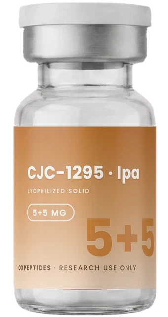 CJC-1295 / Ipamorelin 10 mg — versiegelte lyophilisiertes Durchstechflasche, CJC-1295 / Ipamorelin Etikett