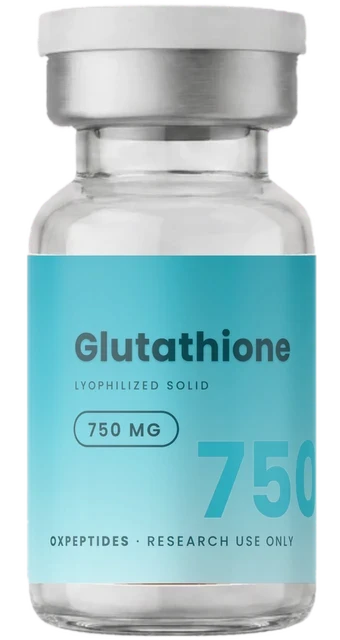 Glutathione 750 mg — versiegelte lyophilisiertes Durchstechflasche, Glutathione Etikett