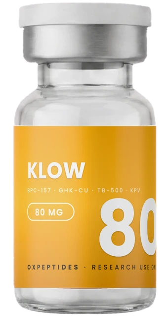 KLOW 80 mg — lyophilisiertes Forschungspeptid, OXpeptides-Fläschchen
